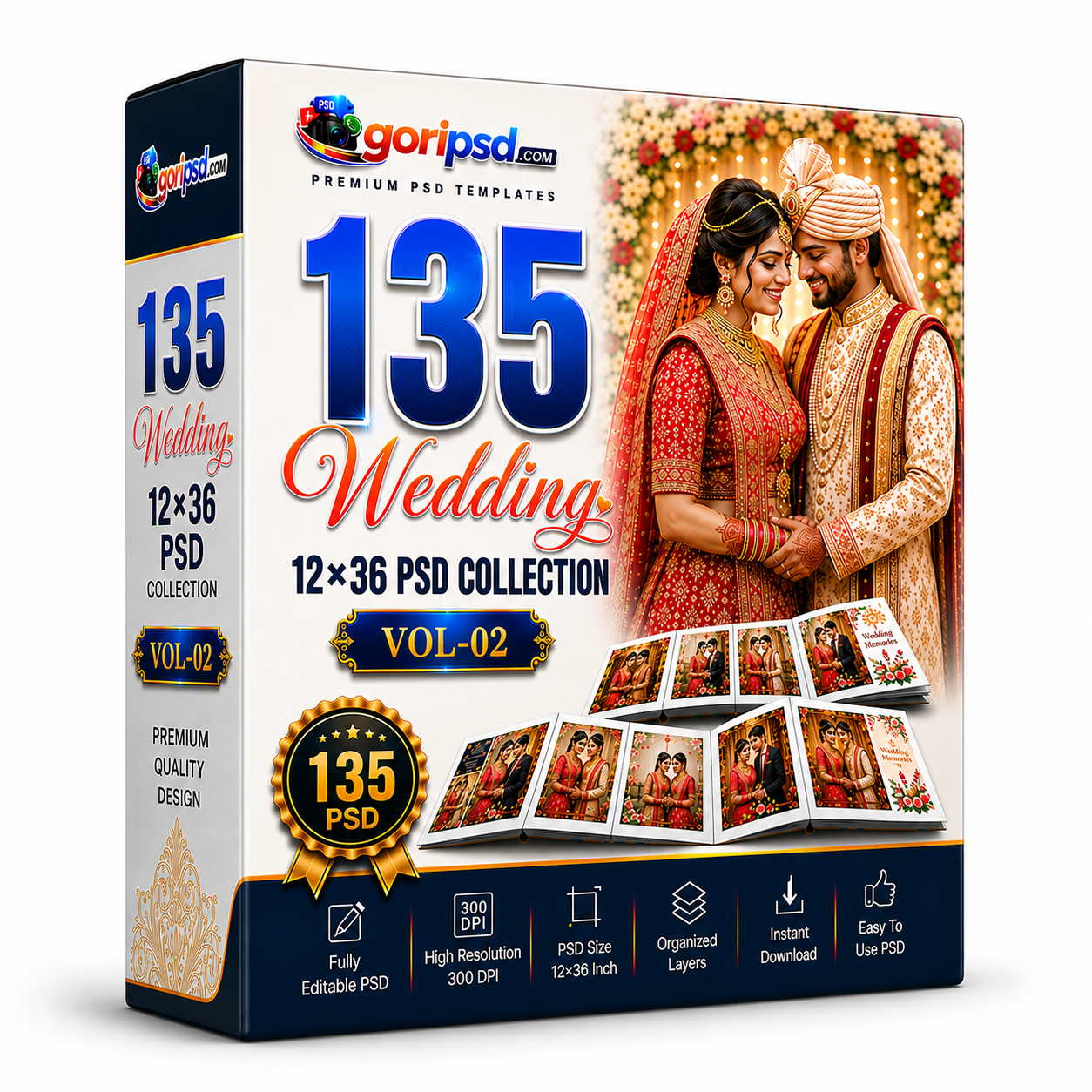 135 Wedding 12×36 PSD | Vol-02